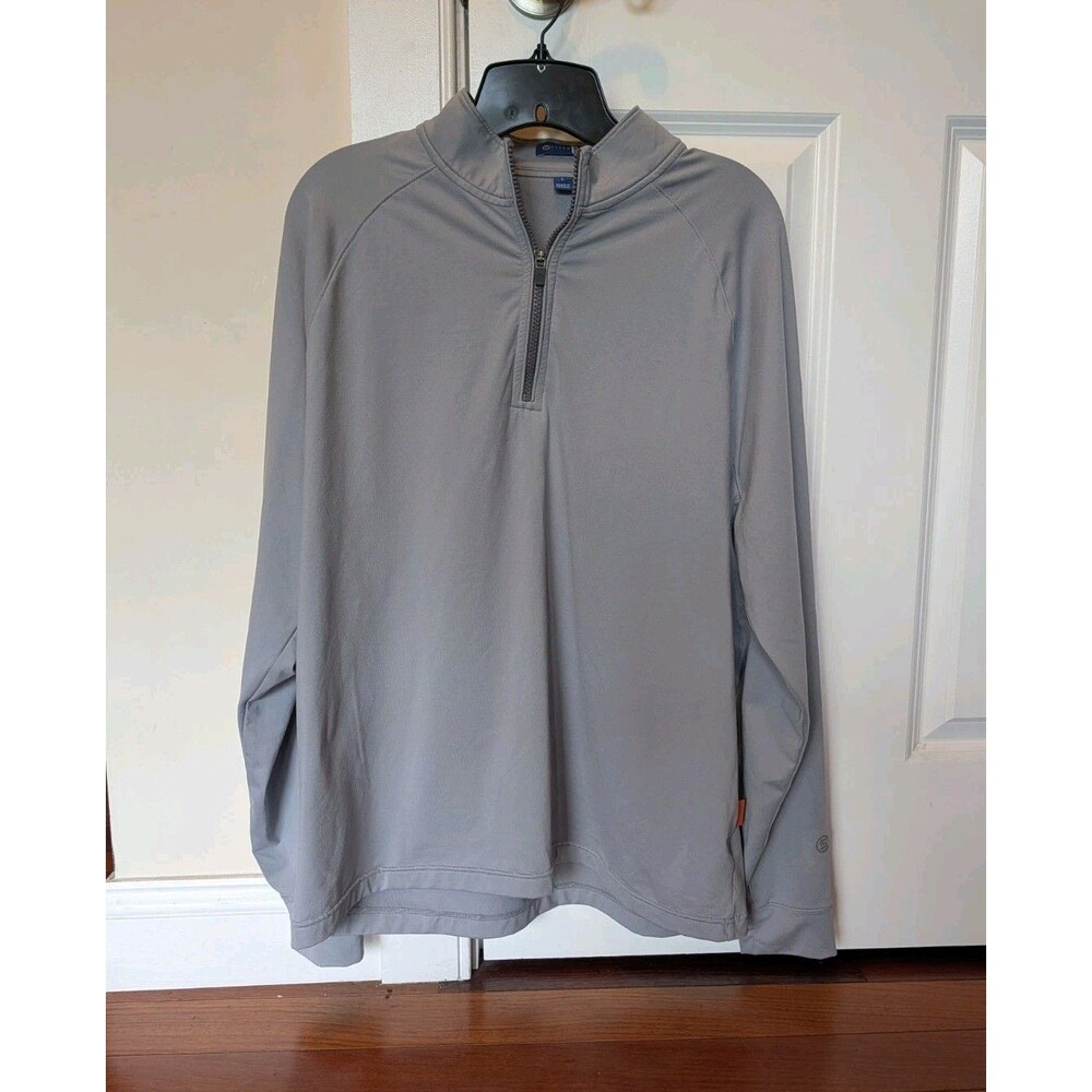 STITCH Golf Scout 1/4 Zip Pullover Shirt Mens Long Sleeve Size L Large Gray